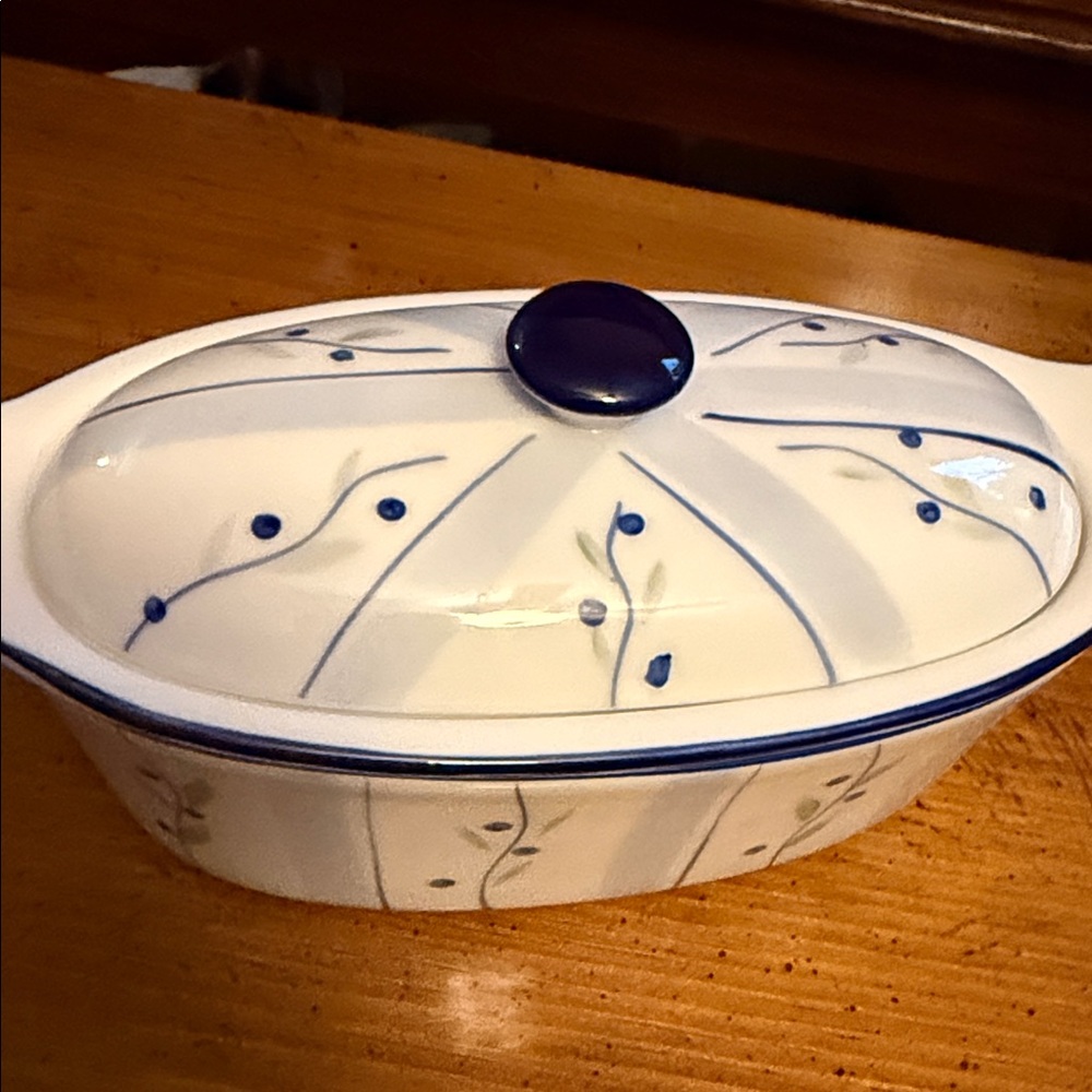 Cooke Street Blueberry Vibe Ceramic Butter Boat - Picture 2 of 7
